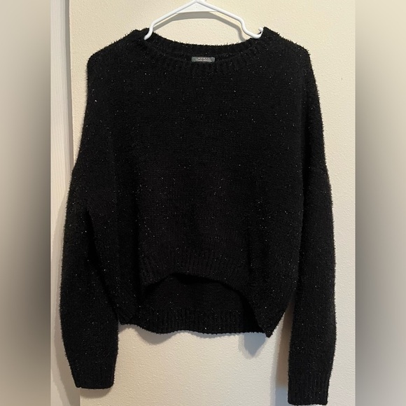 WILD FABLE~ BLACK SWEATER~SILVER FLECKS~M - Picture 6 of 7